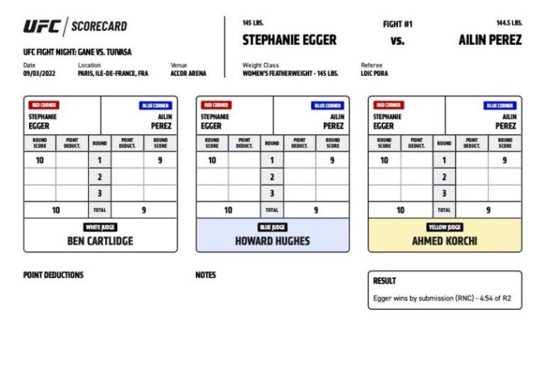 UFC Scoring – Everything you need to know