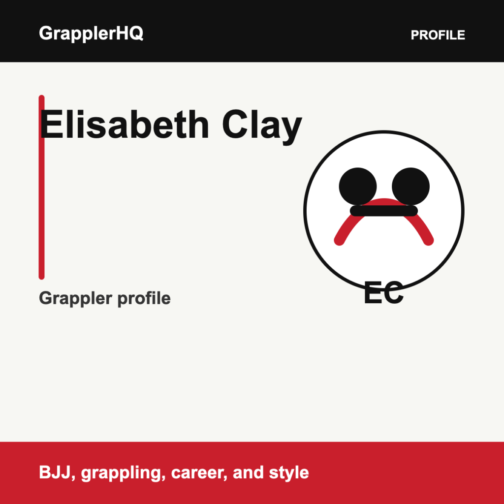 Elisabeth Clay grappler profile graphic for GrapplerHQ