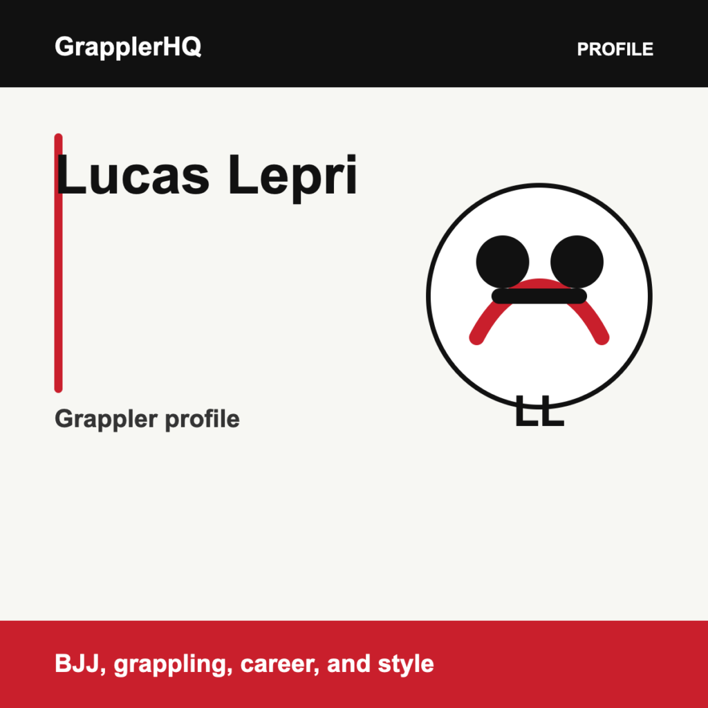 Lucas Lepri grappler profile graphic for GrapplerHQ