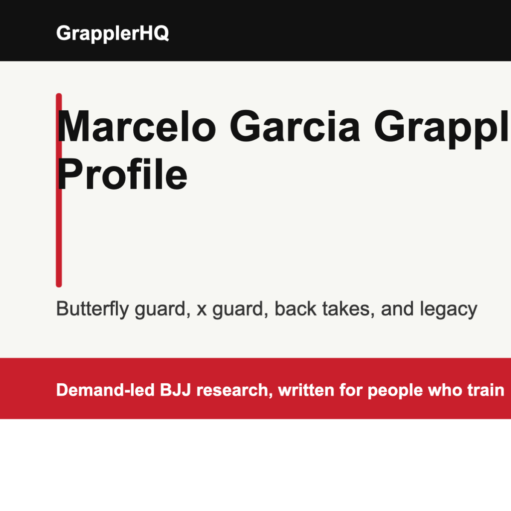 Marcelo Garcia grappler profile graphic for GrapplerHQ