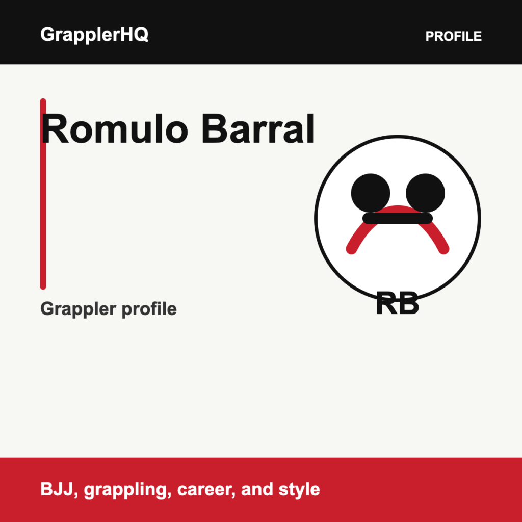 Romulo Barral grappler profile graphic for GrapplerHQ