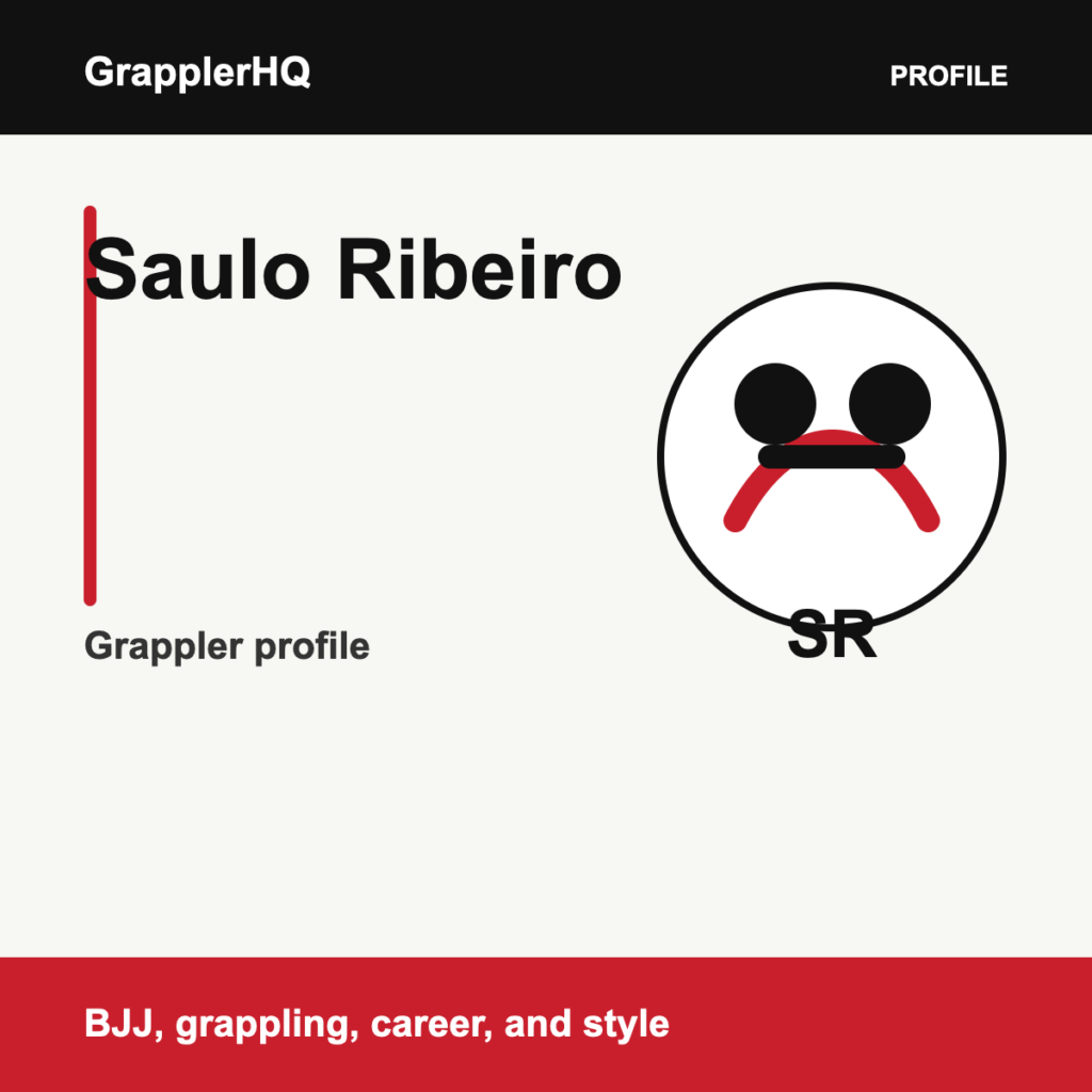 Saulo Ribeiro grappler profile graphic for GrapplerHQ