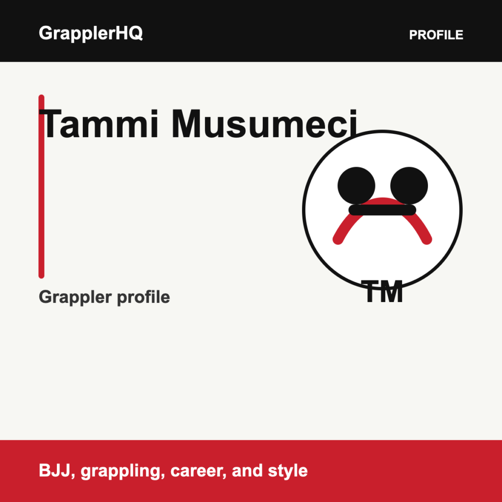 Tammi Musumeci grappler profile graphic for GrapplerHQ